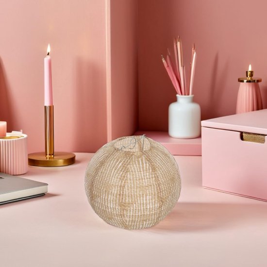 6 Stuks Vintage Burlap Hanging Lanterns Lampshade voor Verjaardag Bruiloft Chinese Stijl Feestdecoratie met Rustieke Farmhouse Look — afbeelding 4