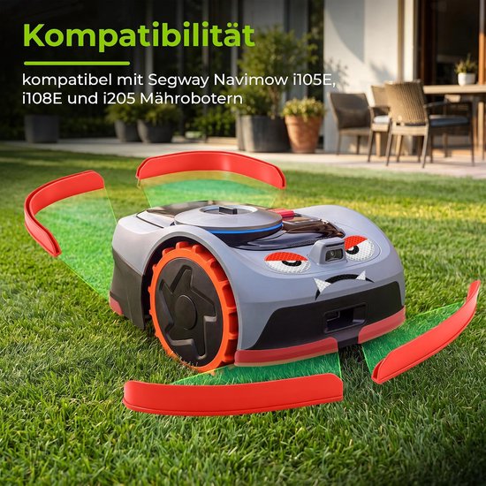 4 Randbeschermers compatibel met Segway Navimow i105e/i108e en 1 Sticker — afbeelding 3