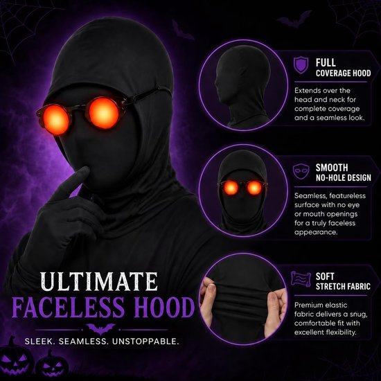 3 stuks volgelaatsmaskers voor Halloween, Halloween maskers met — afbeelding 5