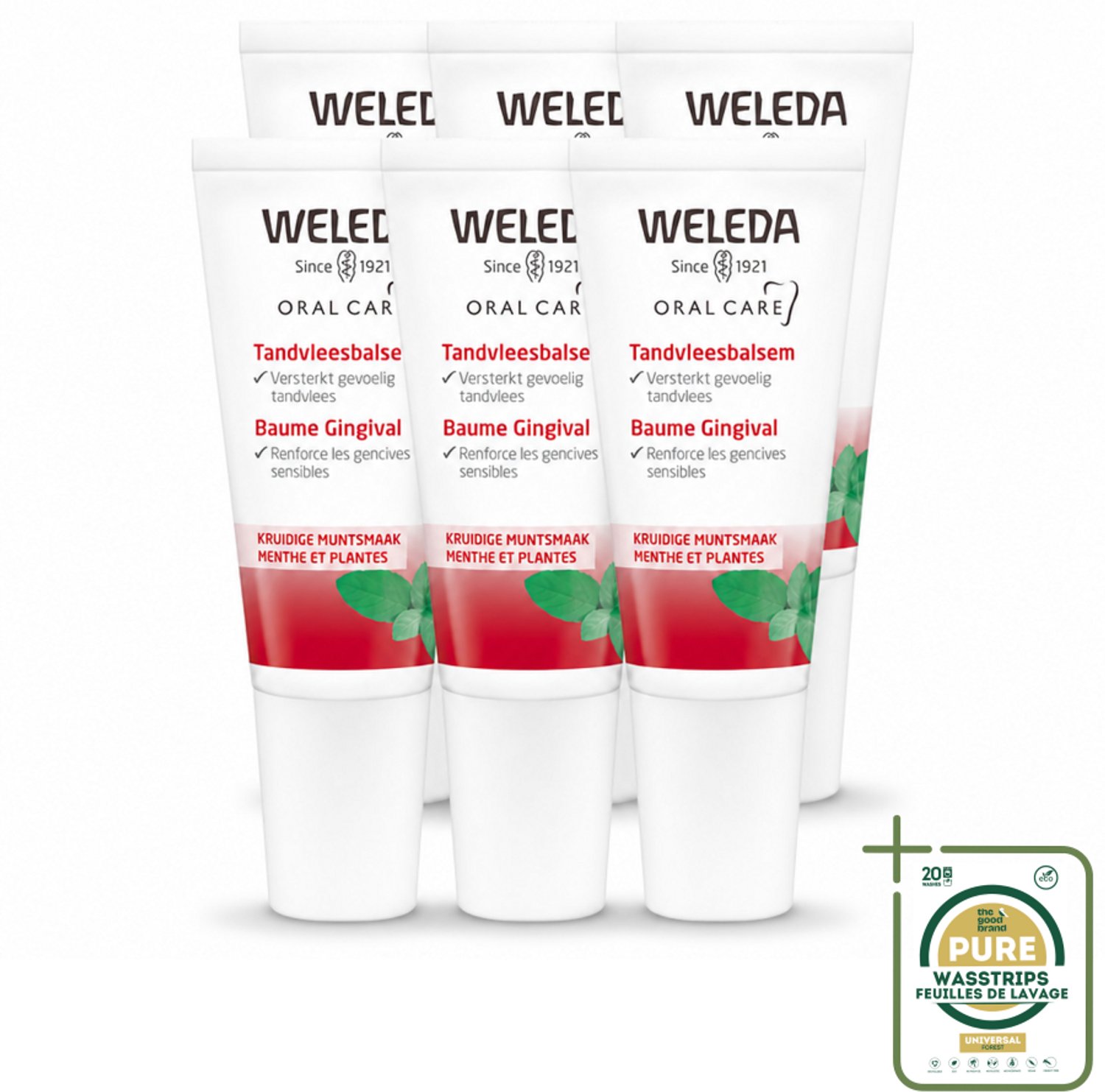 6 x WELEDA - Tandvleesbalsem - 30 ml - Wasstrips - Tandvleesbalsem - Tandvlees Verzachten - Tandvlees Versterken - Natuurlijke Tandzorg - Tandvleesproblemen