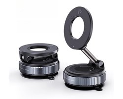 Magnetische Telefoonhouder Auto - Mobiele Telefoonhouder - Vacuüm Magnetische Telefoonhouder – 360 graden Te - Magneet Telefoonhouder - Auto telefoonhouder - Zwart
