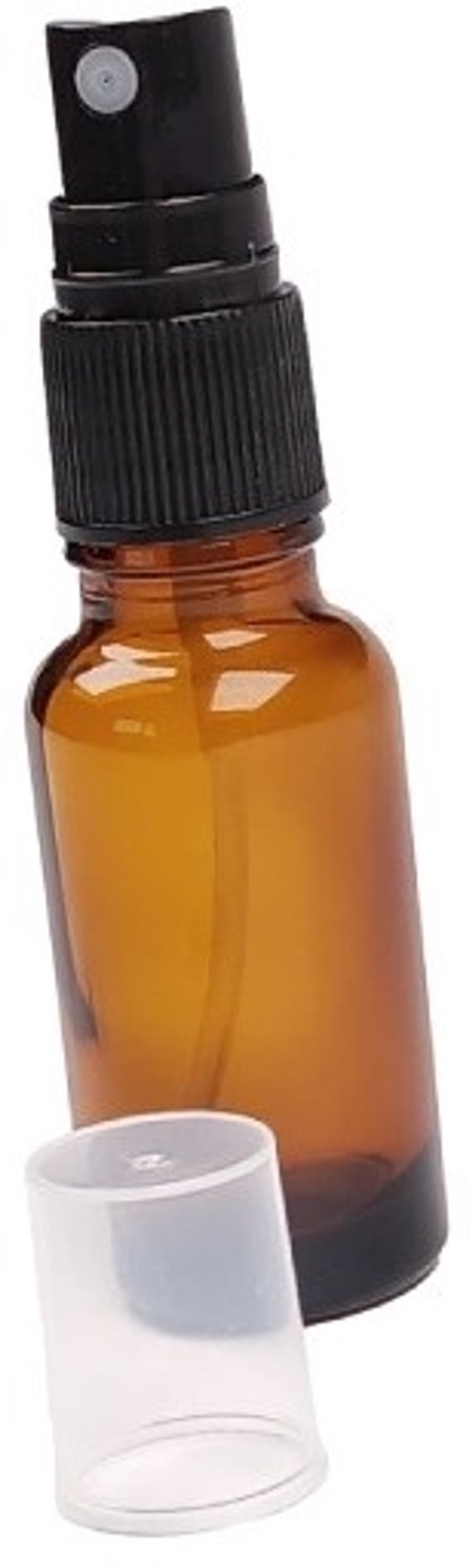 Bruine Glazen Sprayfles 20ml - Donker Glas