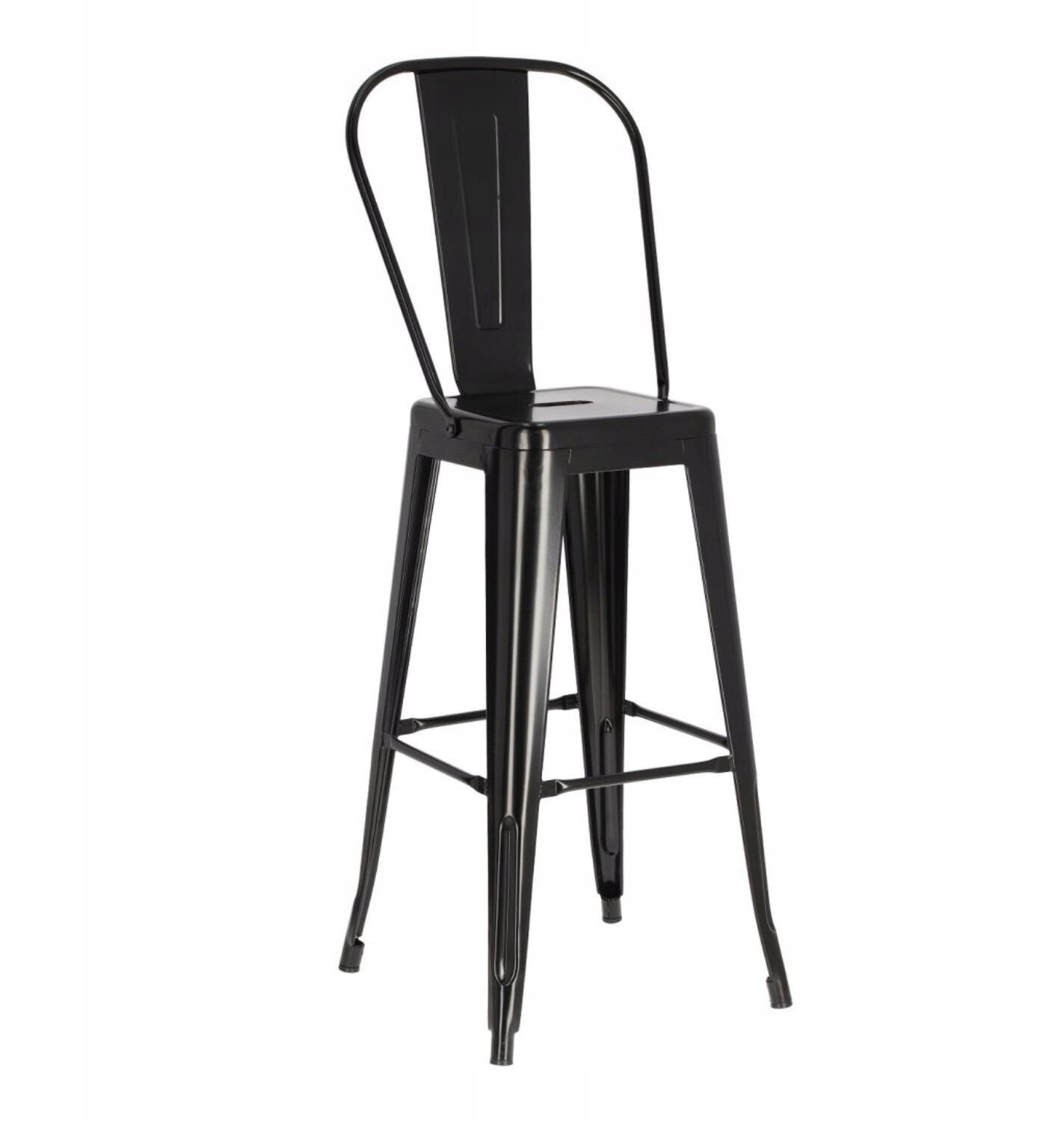 Hoker Paris Back 75cm Zwart - Industrieel Metaal