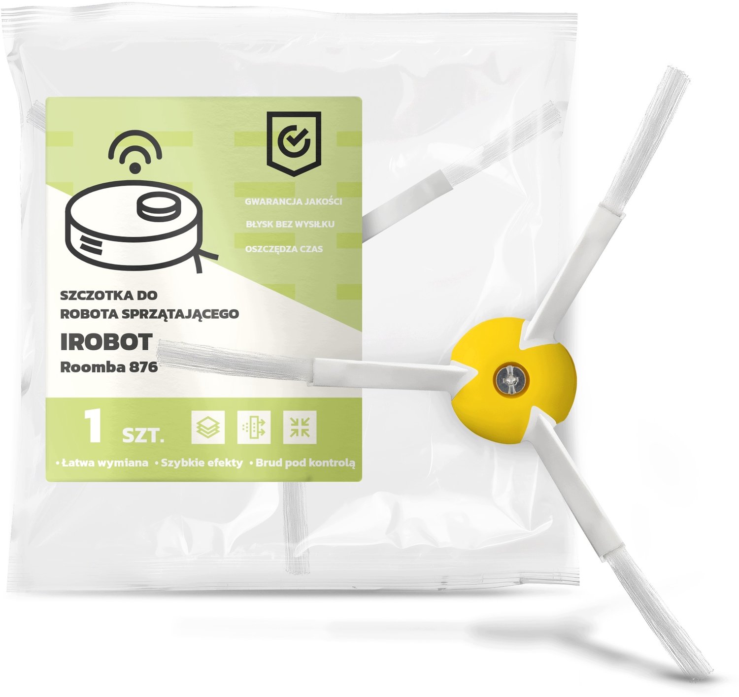 Zijborstel voor robotstofzuiger, 3-armig, merkloos
