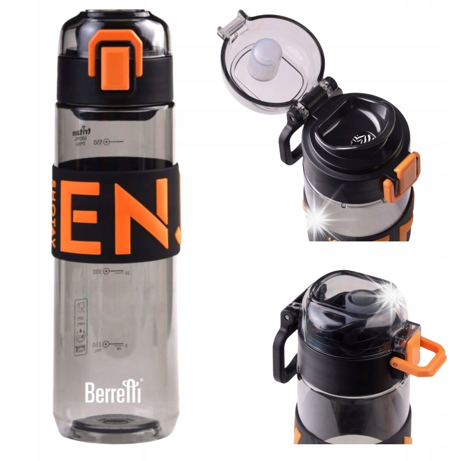 Merkloze Tritan Waterfles met Zeef - 680ml BPA-vrij