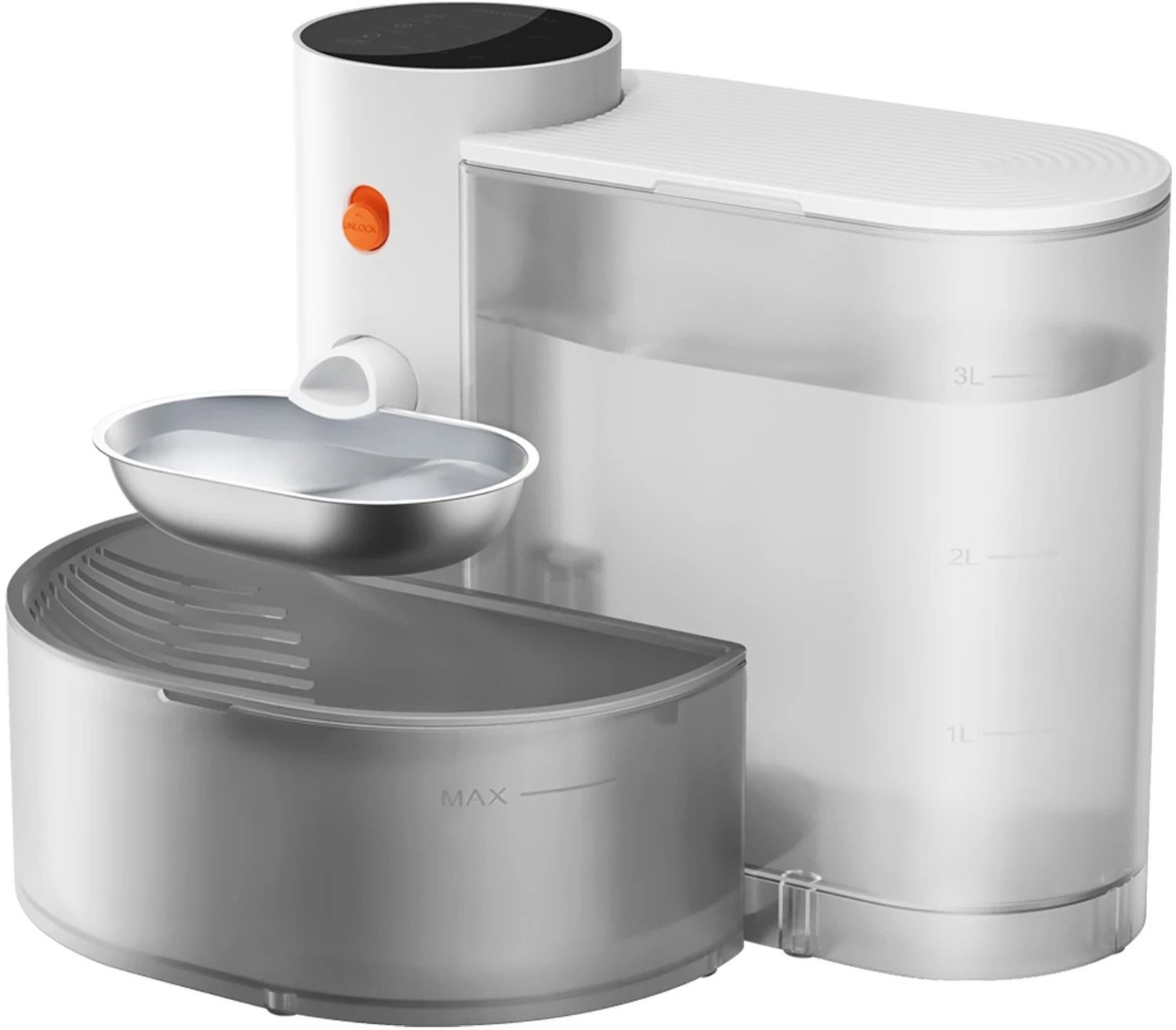 Homezo drinkfontein kat - Waterdispenser - Draadloze drinkoplossing - 3 ltr schoonwaterreservoir - Gescheiden schoon/afvalwater