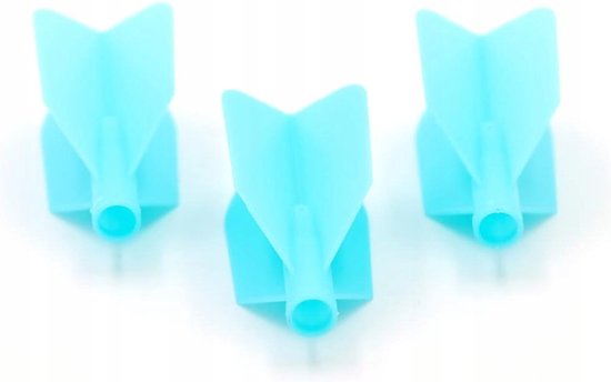 CUESOUL AK4 Smalle Dart Flights Blauw - Set van 3 van Cuesoul — afbeelding 4