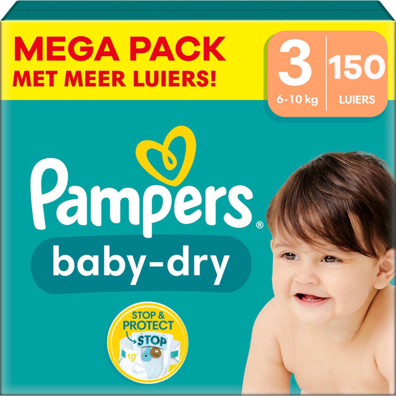 Pampers Baby Dry luiers maat 3 | 150 stuks