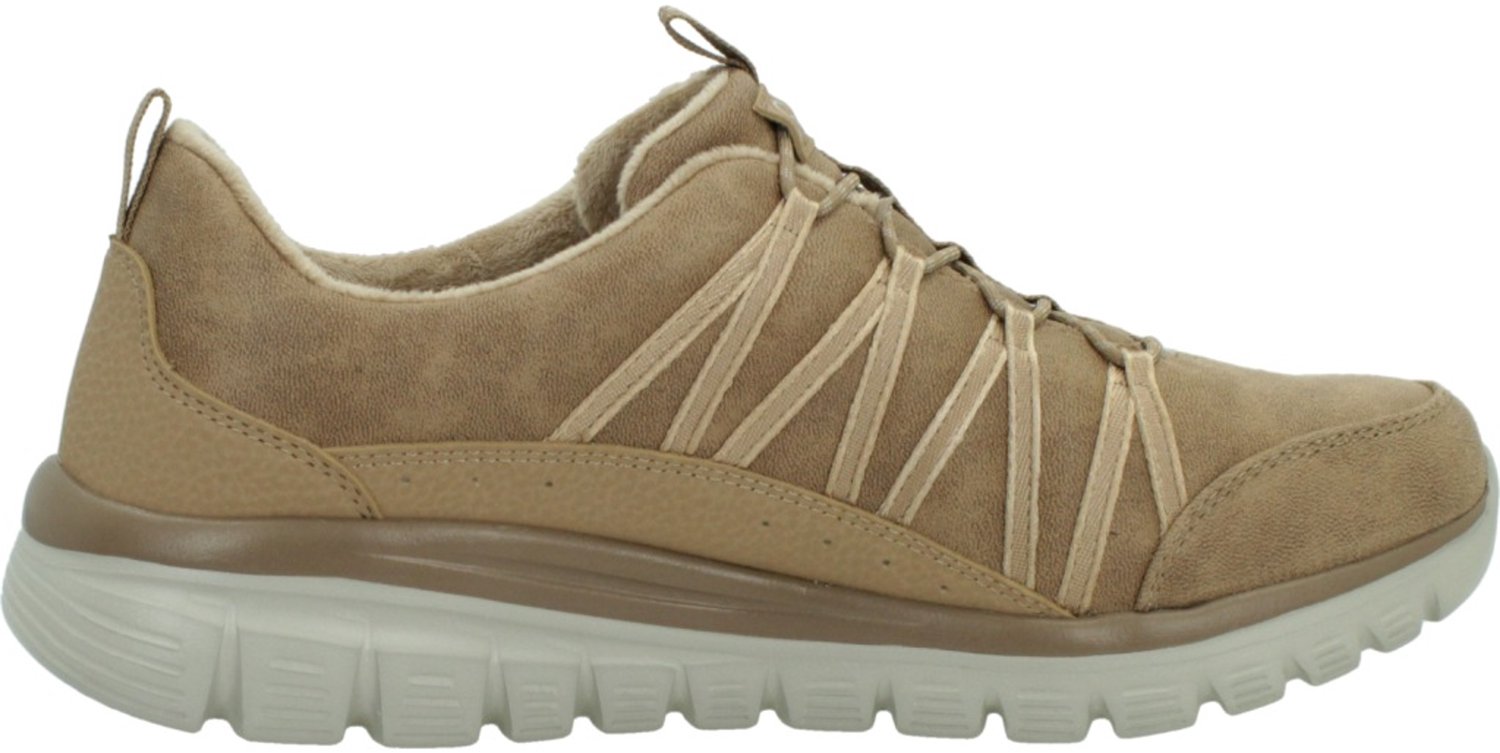 Skechers damessneaker lichtbruin Graceful Cozy Hug 100889/CSNT