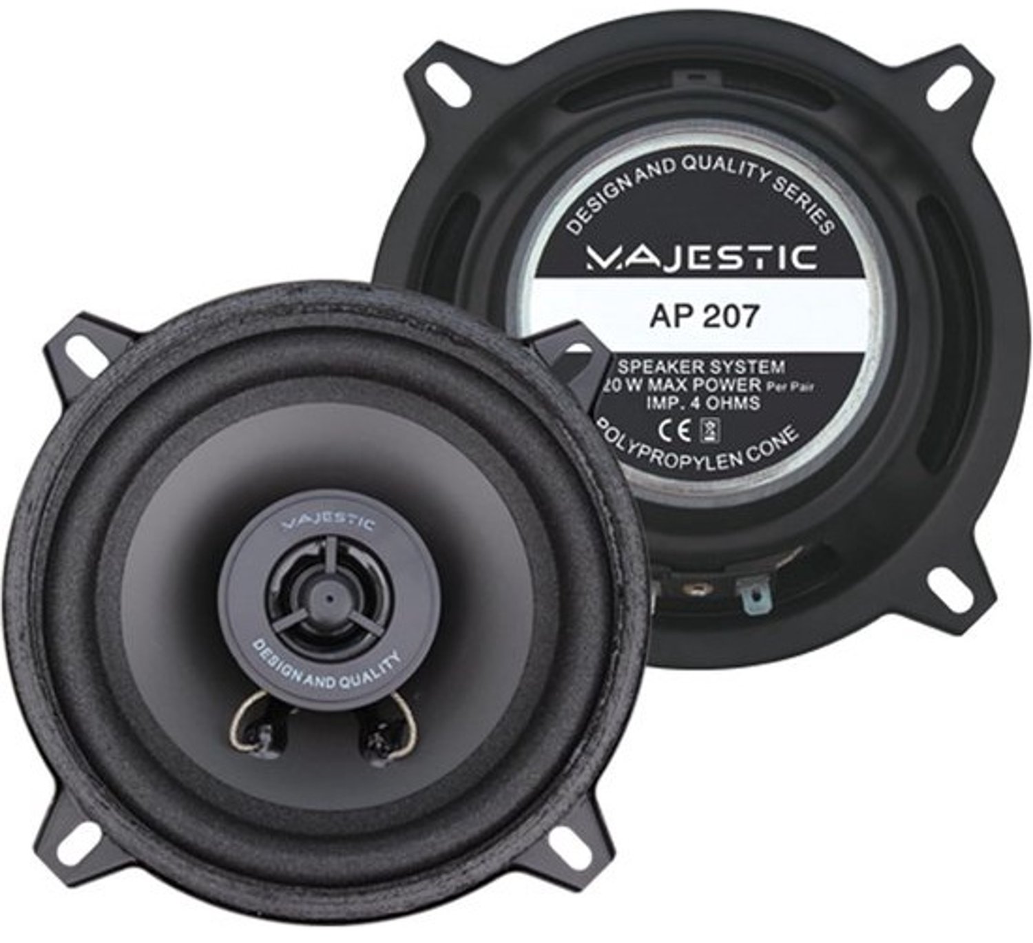 2-weg autospeaker - 130mm - 80W vermogen - Universele montage