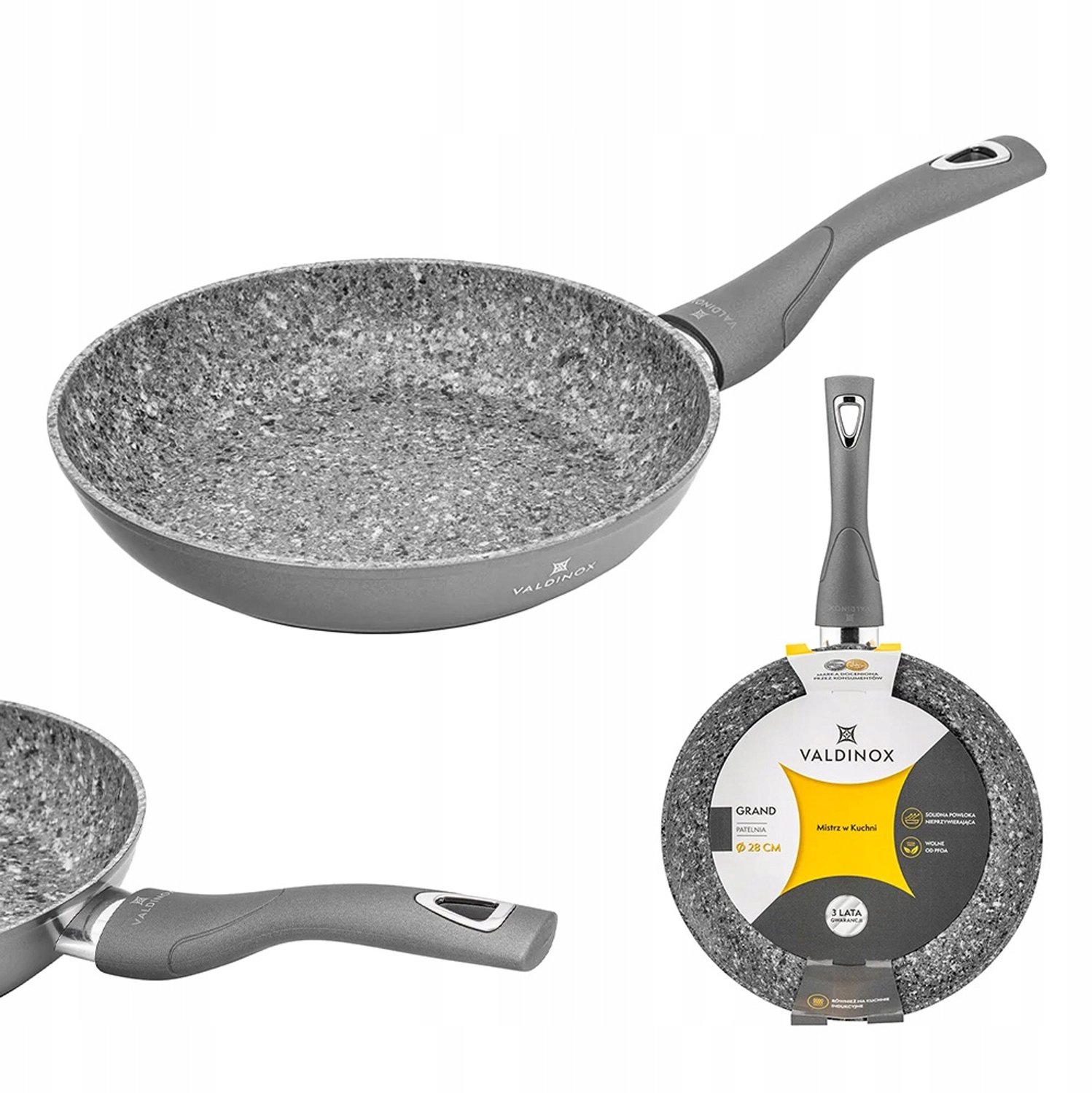 Valdinox Grand Koekenpan 24 cm - Anti-aanbak, Geschikt voor Inductie