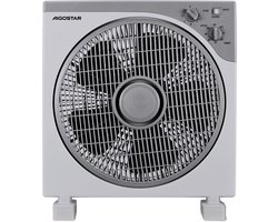 Aigostar | Tafel ventilator | 5 bladen | 3 standen | Ø 34cm | Timer functie | Gebroken Wit