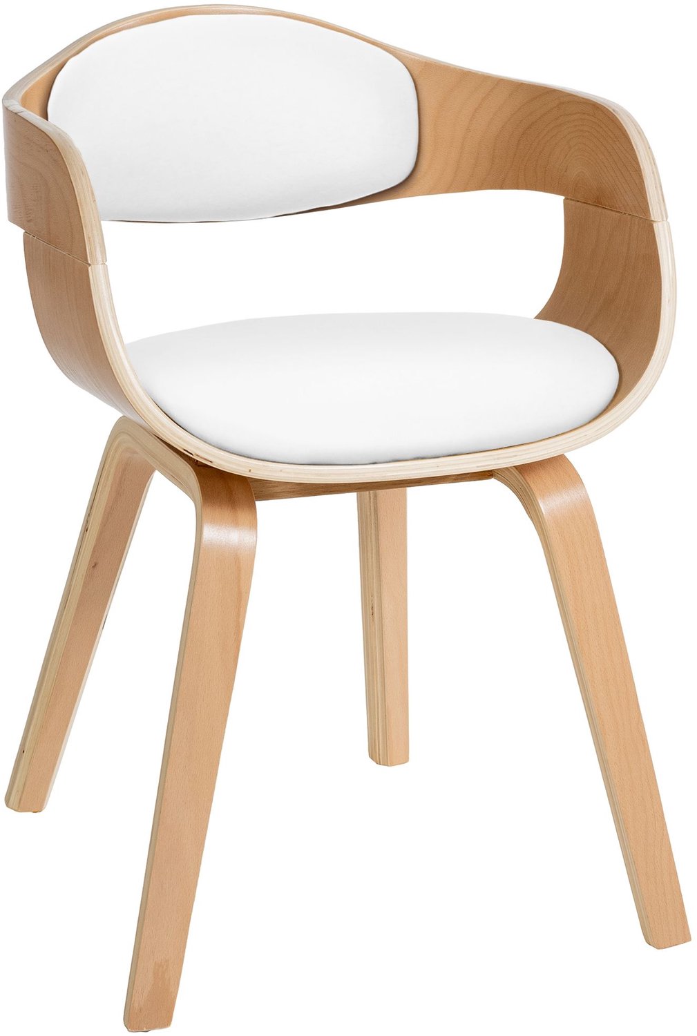 Luxe Comfort Verona 0023 bezoekersstoel - naturel/wit natura/wit