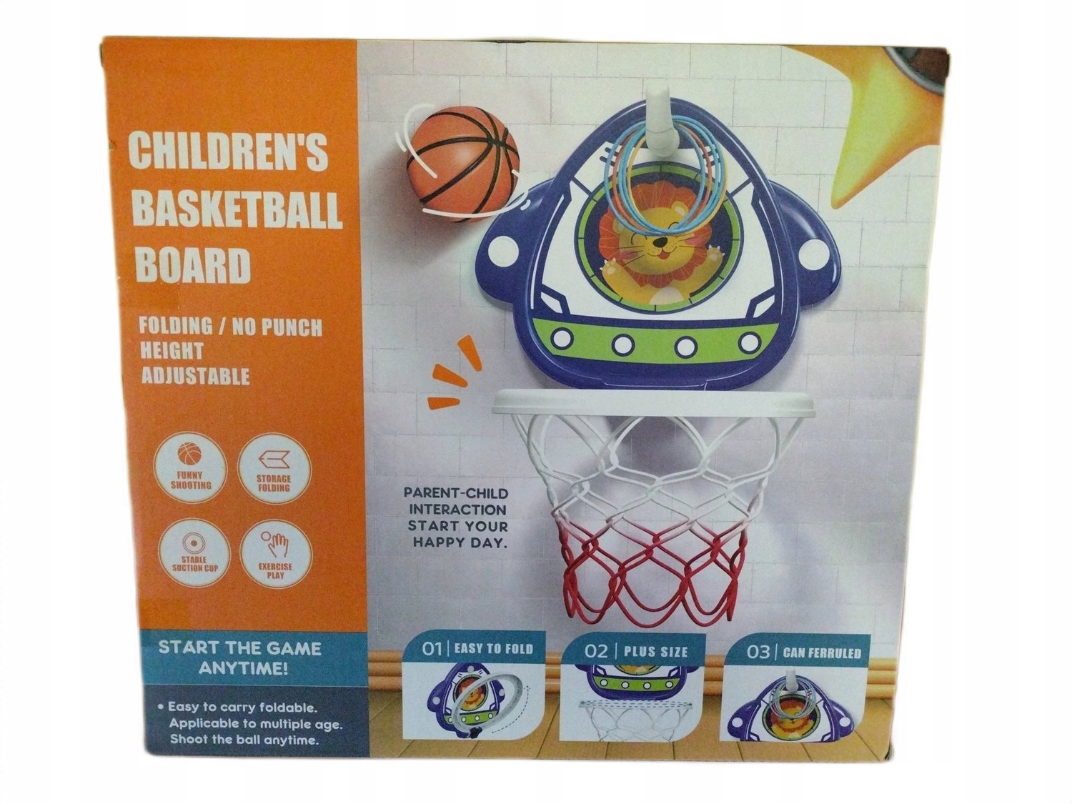 2-in-1 Basketbal Set: Wandbord & Ringwerp Speelgoed
