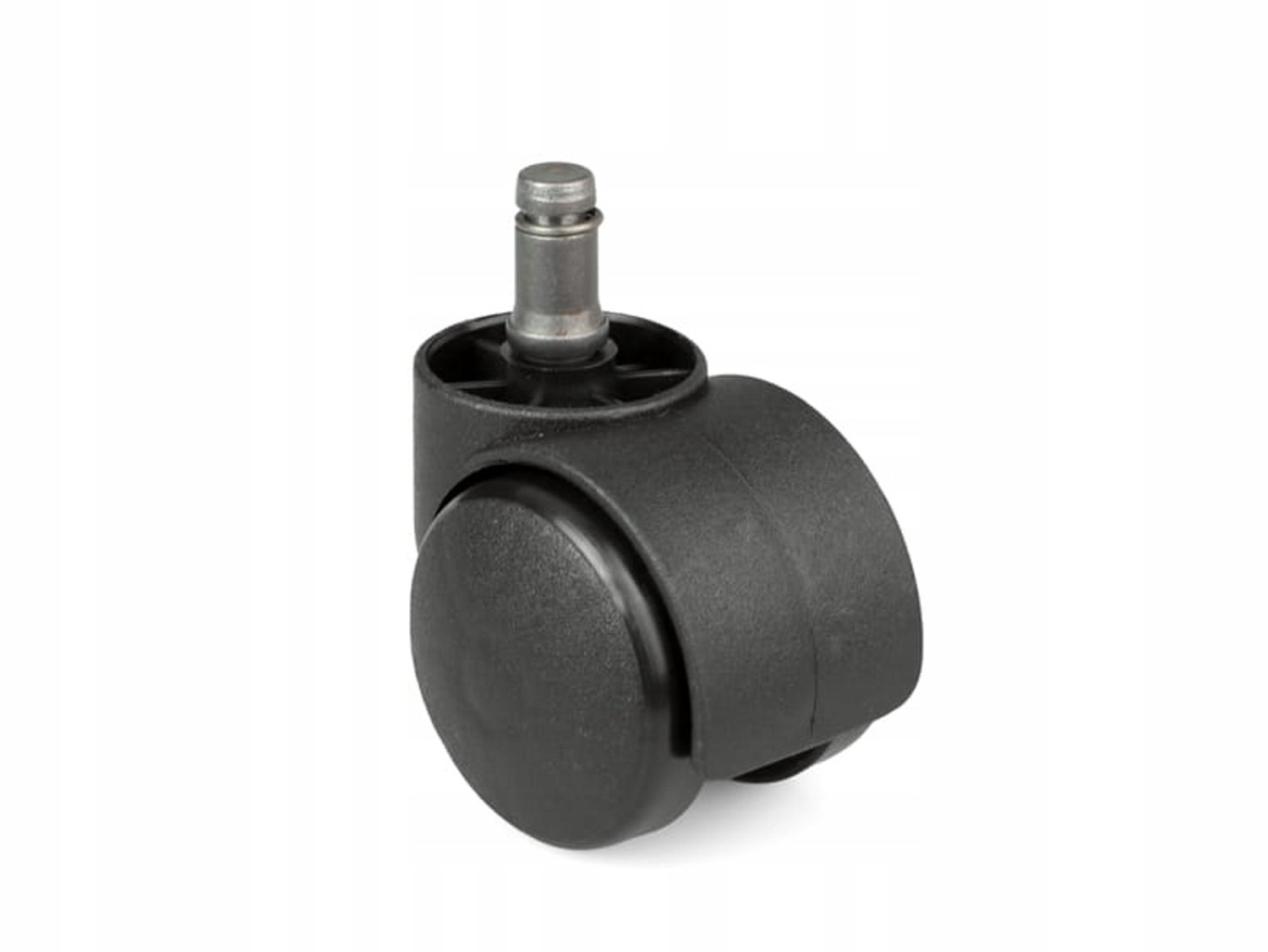 Geleid wiel met pen 50mm, rubber, voor stoelen, 1 stuk
