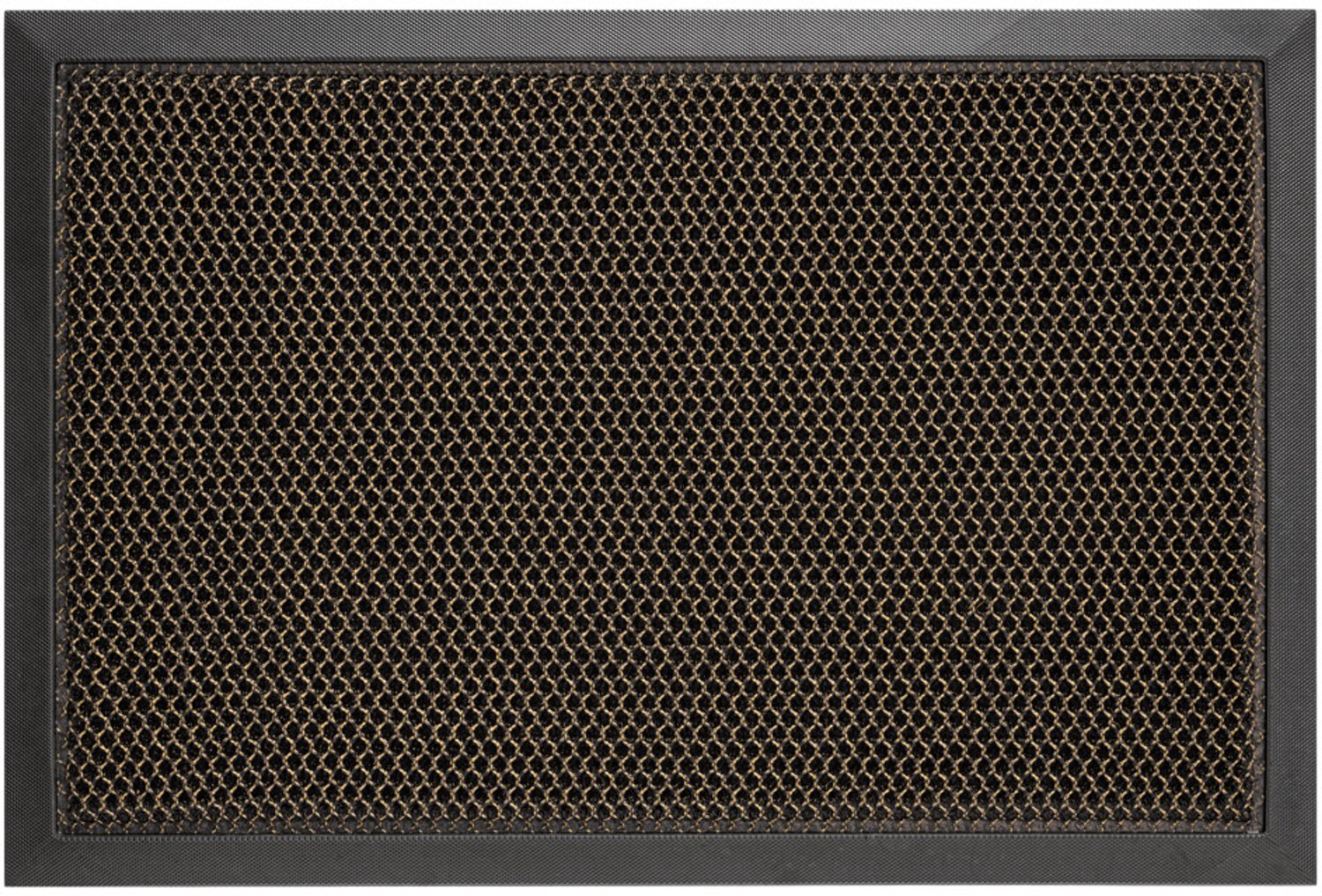 Hamat Blitz 3D Gold 43 x 76 cm - Binnen- en Buitenmat - Schoonloopmat - 3D Structuur - Polyester - Rubber/TPE