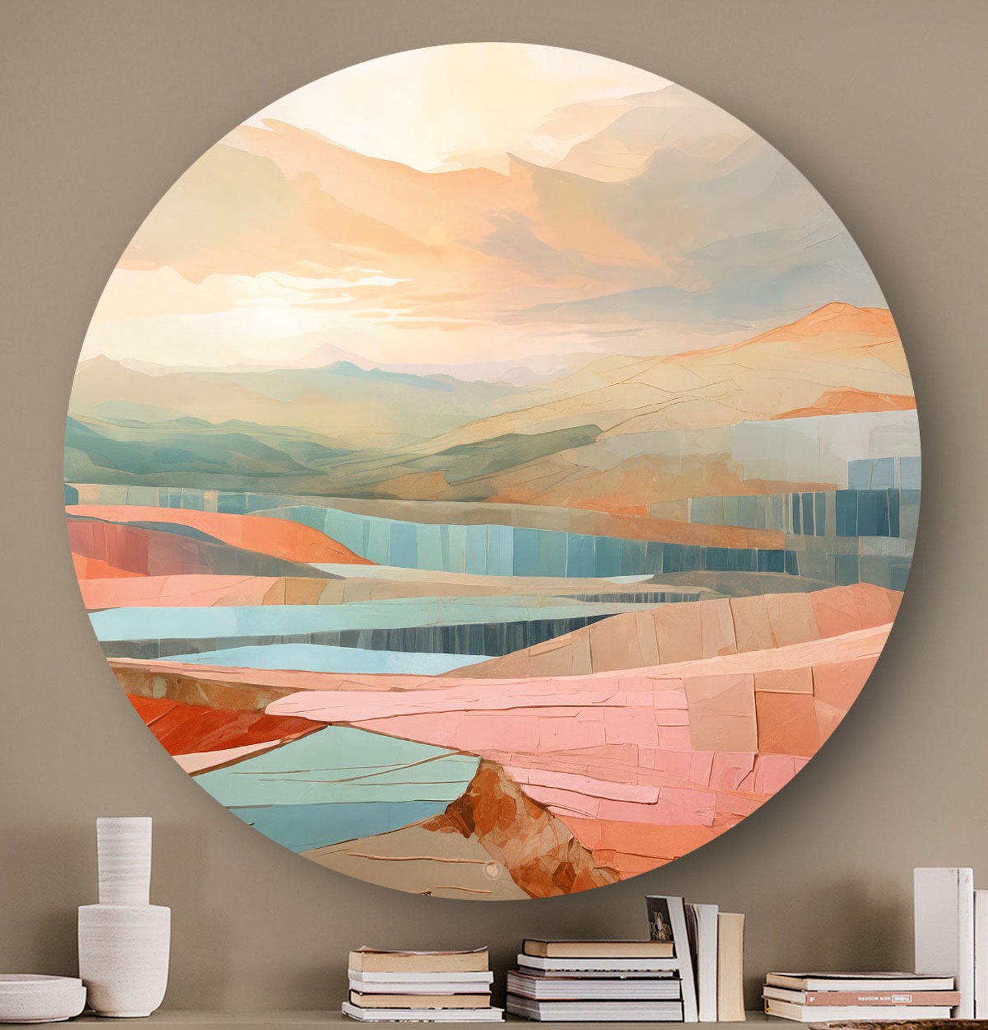 HIP ORGNL Dreamscape Horizon - Wandcirkel Zonsondergang - 100 cm