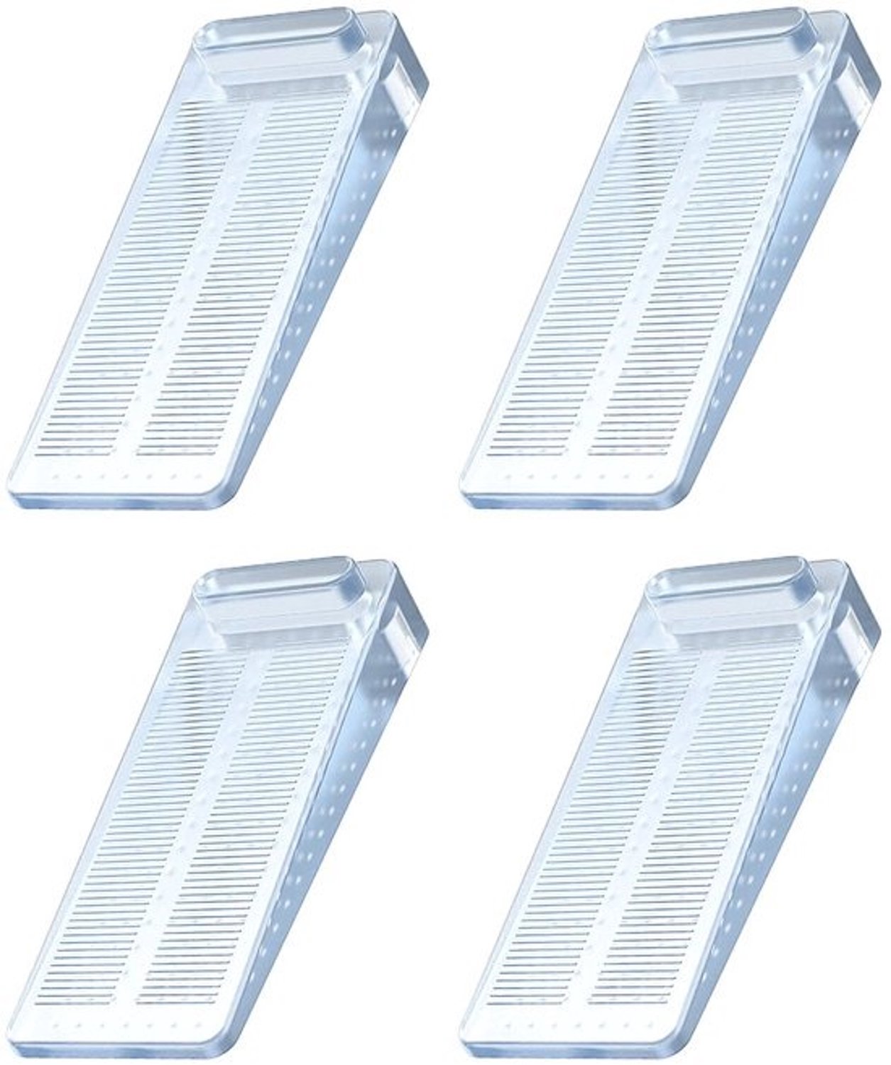 Verstelbare rubberen deurstopper - Antislip, zonder onaangename geur, set van 4