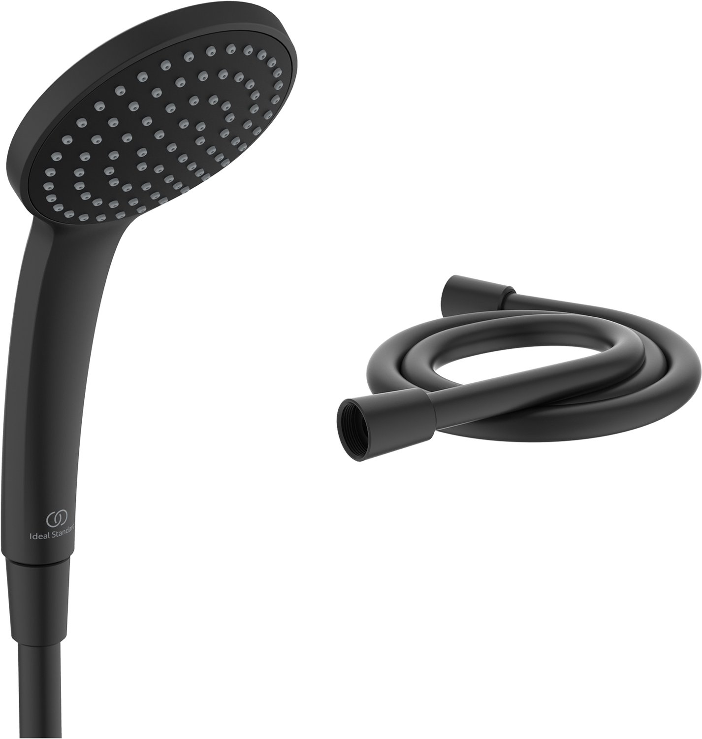 Ideal Standard Alero handdoucheset, handdouche met één functie en slang (1250 mm) – Zwart