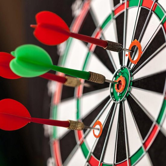 Dart Trainingsringen Set - 10 Stuks Oranje + 100 Pinnen van Dart — afbeelding 3