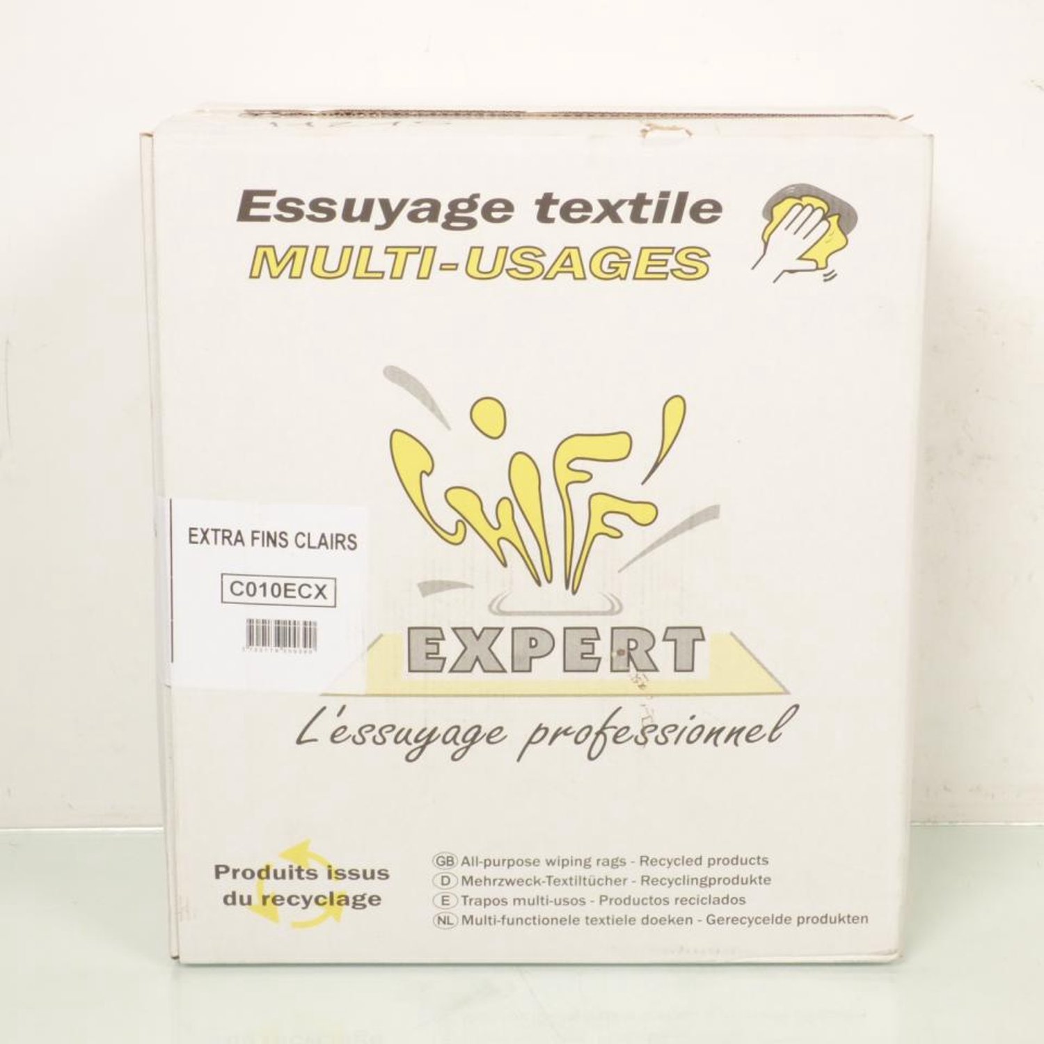 Carton 10Kg de chiffon d'essuyage en vrac pressé pour atelier moto C010ECX neuf