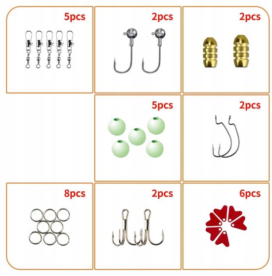 Visset 78 Delen: Kunstaas & Accessoires in Handige Koffer — afbeelding 3