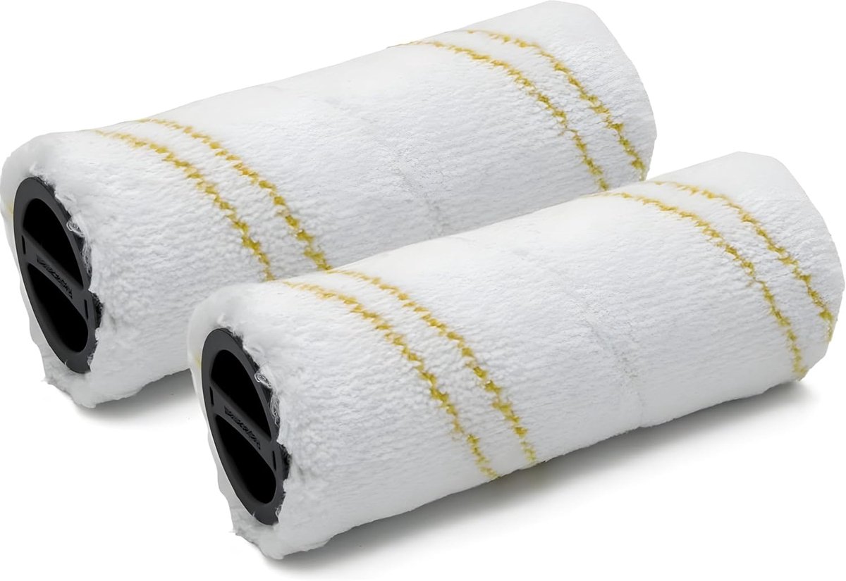 Microfiber rollers compatible with Karcher FC3 & FC5 Floor Cleaner Yellow - ShopVlot