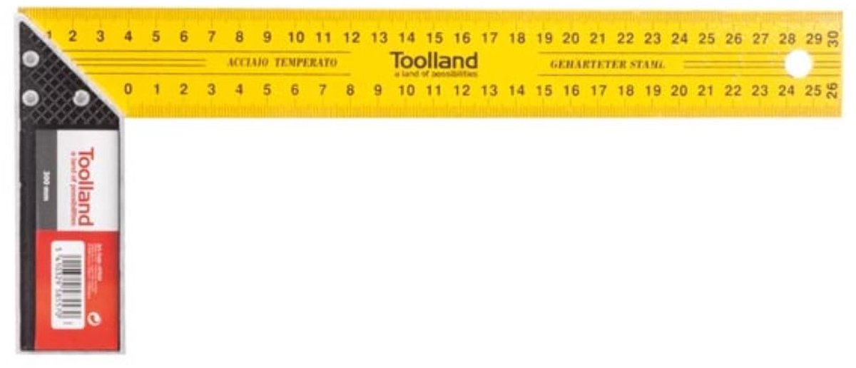 Toolland Corner Durable Hardened Steel Aluminium Handle Lightweight Design 300mm - ShopVlot