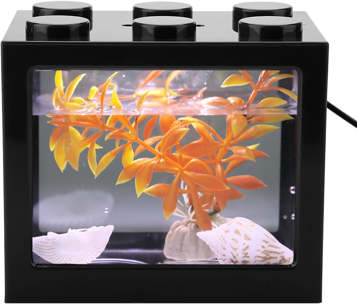 Acryl Mini Aquarium, Aquarium Starter Kits Mini Aquarium Rij Aquarium Stapelbare Kubus Tank Desktop Mini Aquarium Tank - ShopVlot
