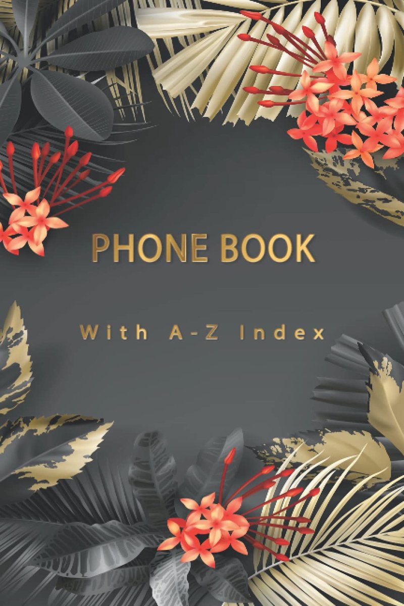 Phone Book: telephone number only book - telephone books with alphabet index - telephone book a-z - ShopVlot