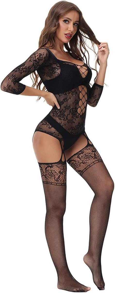 Sexy dameslingerie, nachtkleding, nachtkleding, ondergoed, netbody, babydoll