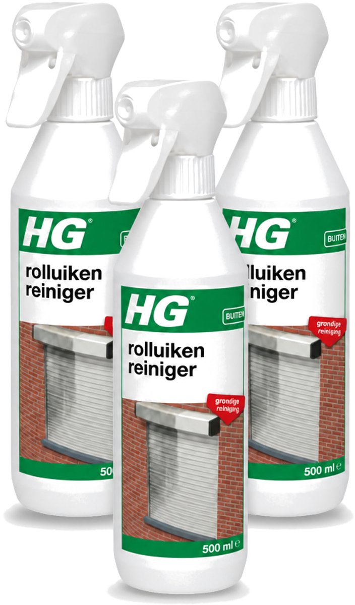 3 x HG - Rolluikenreiniger - Grondige Reiniging - 500 ml - Bulkverpakking - 3 stuks