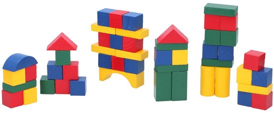 Marionette Wooden Toys Bouw Blokken (50 stuks) van Marionette — afbeelding 3