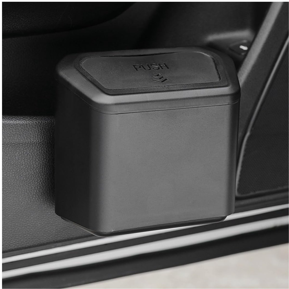 Mini prullenbak auto - met deksel - multifunctioneel kunststof - voor een opgeruimde auto - ShopVlot