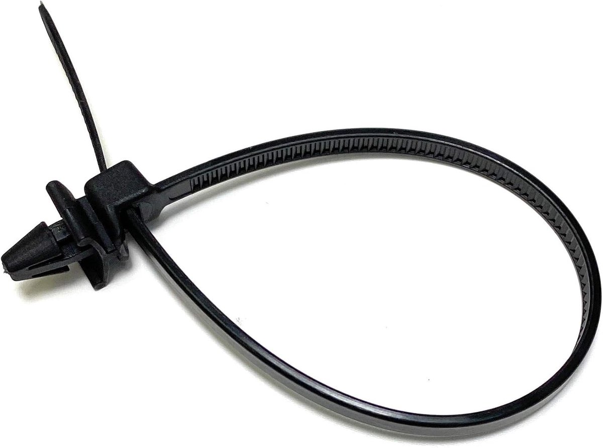 SnelShoppen - Kabelbinders voor Autoframe, Zwart, 50 Stuks, 2,5 mm x 110 mm, Nylon Ritsbanden voor Kabels en Draden, Organiseren, Duurzaam, Handig, Vo