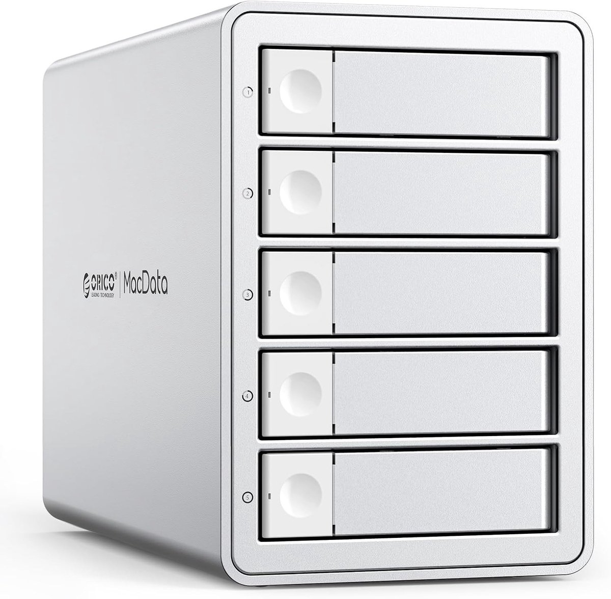 Externe RAID Behuizing voor 2.5/3.5 inch SATA HDD/SSD tot 5x 22TB, USB 3.0 Docking Station met RAID 0/1/3/5/10/PM, Ideaal voor Dataopslag en Backup