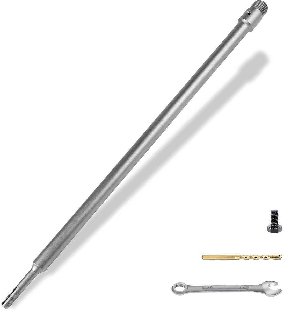 SDS Plus adapter 500 mm - M22 draad - met pilotboor - ideaal voor het uitbreiden van boormachines - ShopVlot