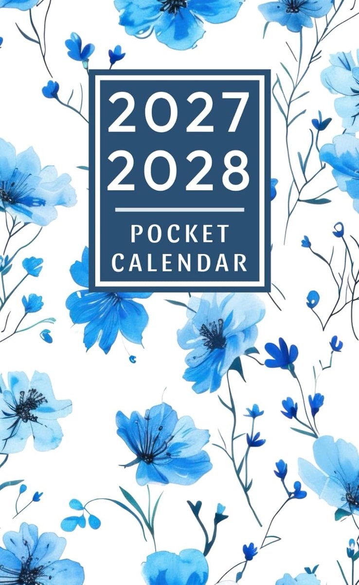 SnelShoppen - 2027-2028 Pocket Calendar | 2 Jaar Pocket Planner | 24 Maanden Organizer Agenda | Compact, Handzaam, Ideaal voor Purse, Reis, School en