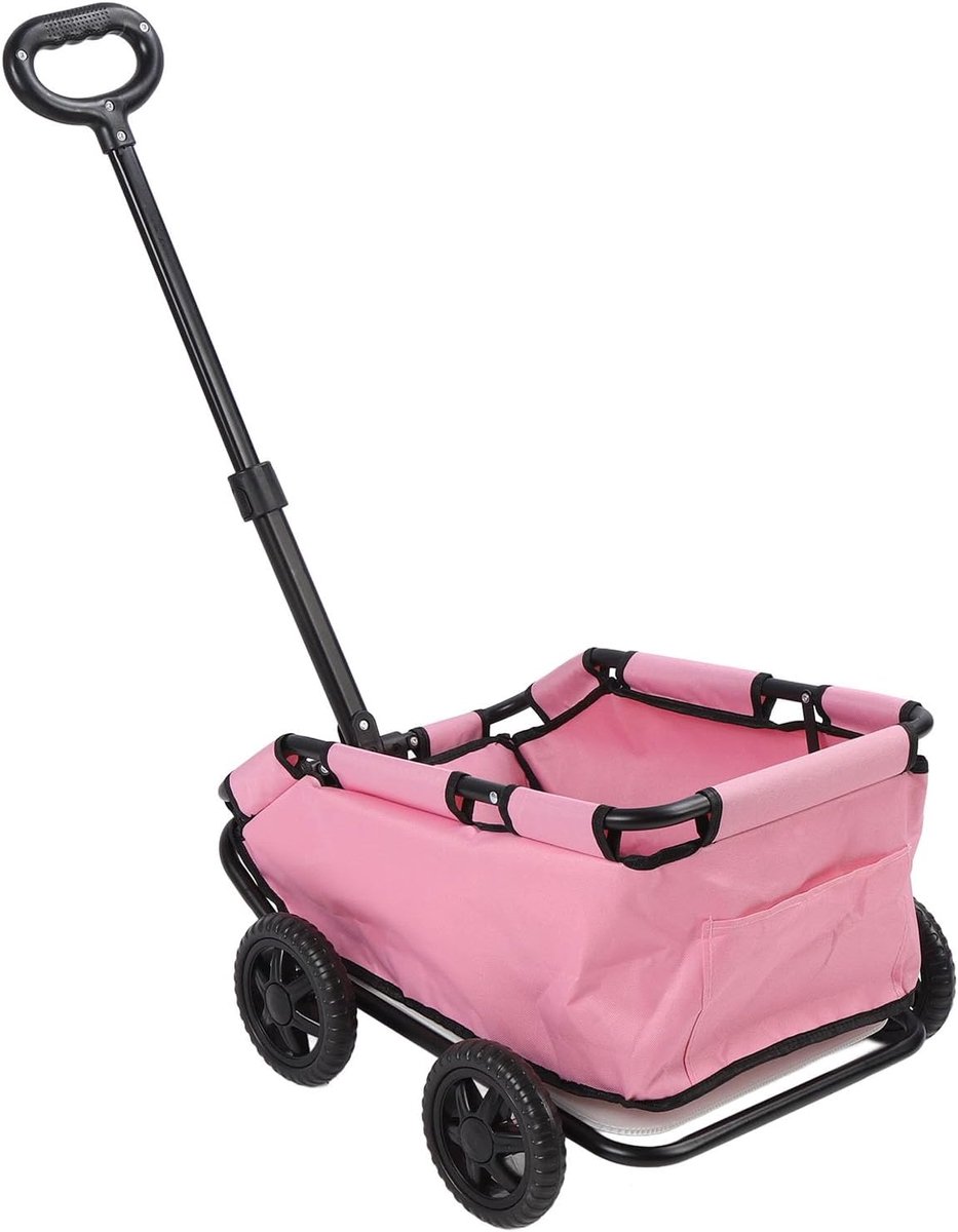 SnelShoppen - Opvouwbare Hondenbuggy 4 Wielen voor Kleine Honden en Katten tot 12 kg - Ruimtelijk, Ventileerbaar, Comfortabele Handgreep, Ideaal voor