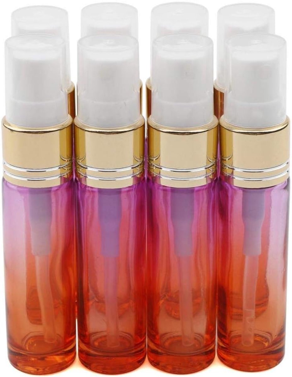 Sprayfles 10ml - Glazen spuitfles - Blauw gradient - Perfect voor parfum en etherische oliën - ShopVlot