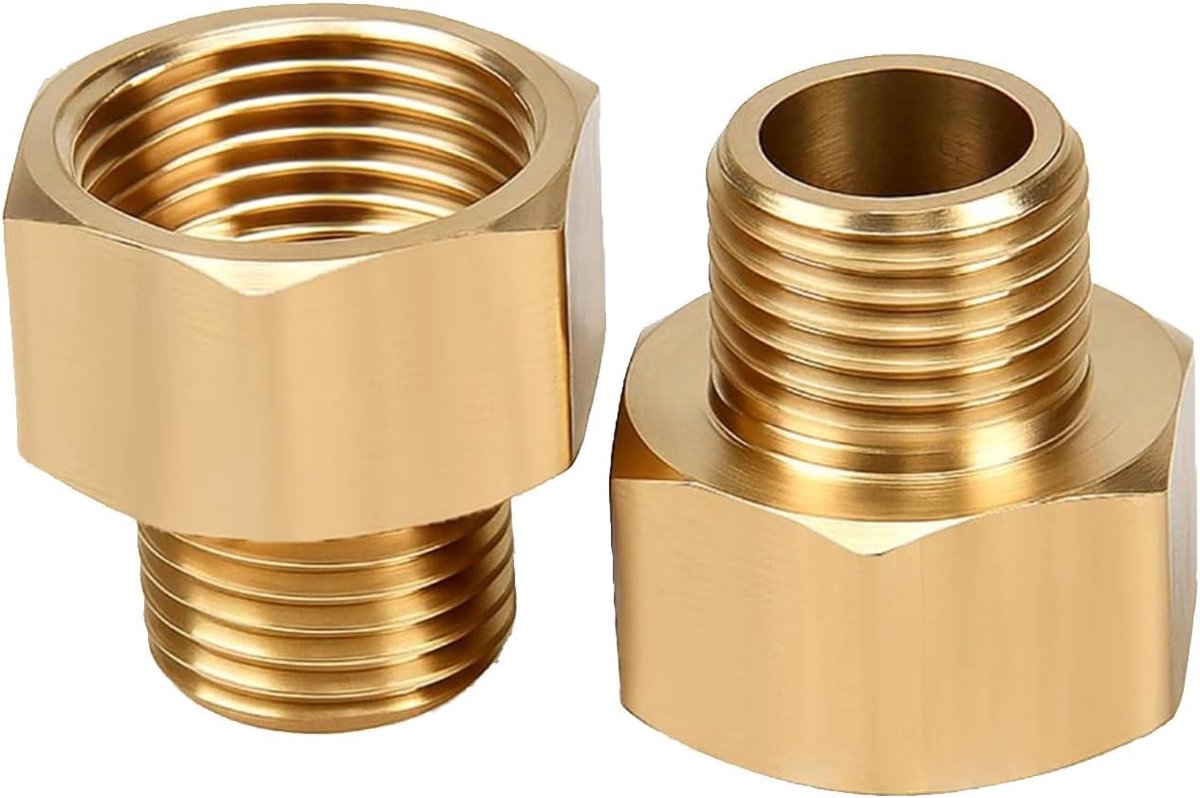 Gasfitting 3/8" Vrouwelijk naar 1/4" Mannelijk - Duurzaam Messing - Voorkomt Gaslekkage - Voor LPG Tanks - ShopVlot