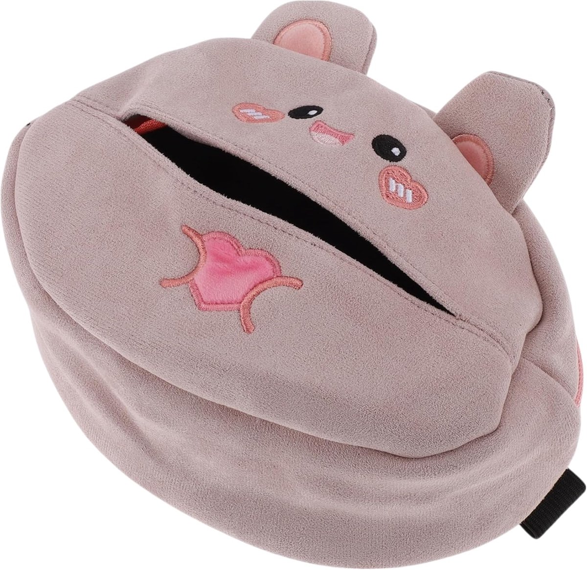 Zakdoekhouder auto - pluche - 19 x 12 x 6 cm - roze - universele pasvorm - ShopVlot