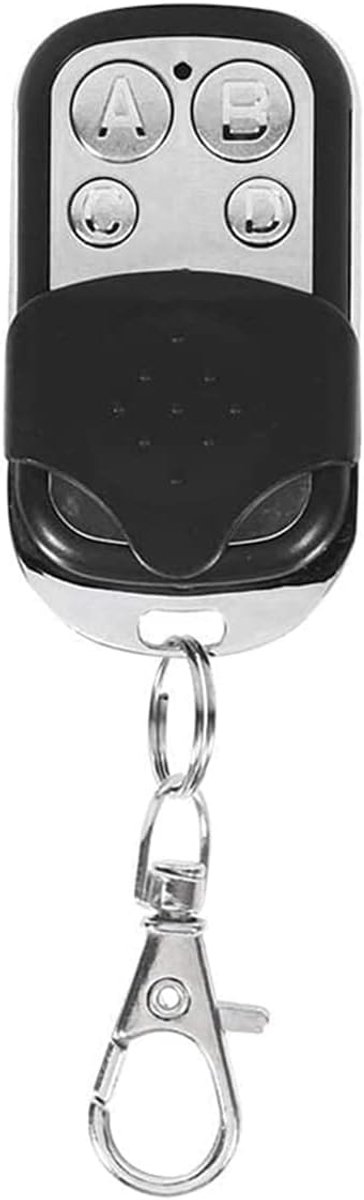 Afstandsbediening voor garagedeur, 433 MHz, universele afstandsbediening, 4 kanalen, compatibel met 433 MHz frequentiecode, handzender, eenvoudige instelling, garagedeuropener