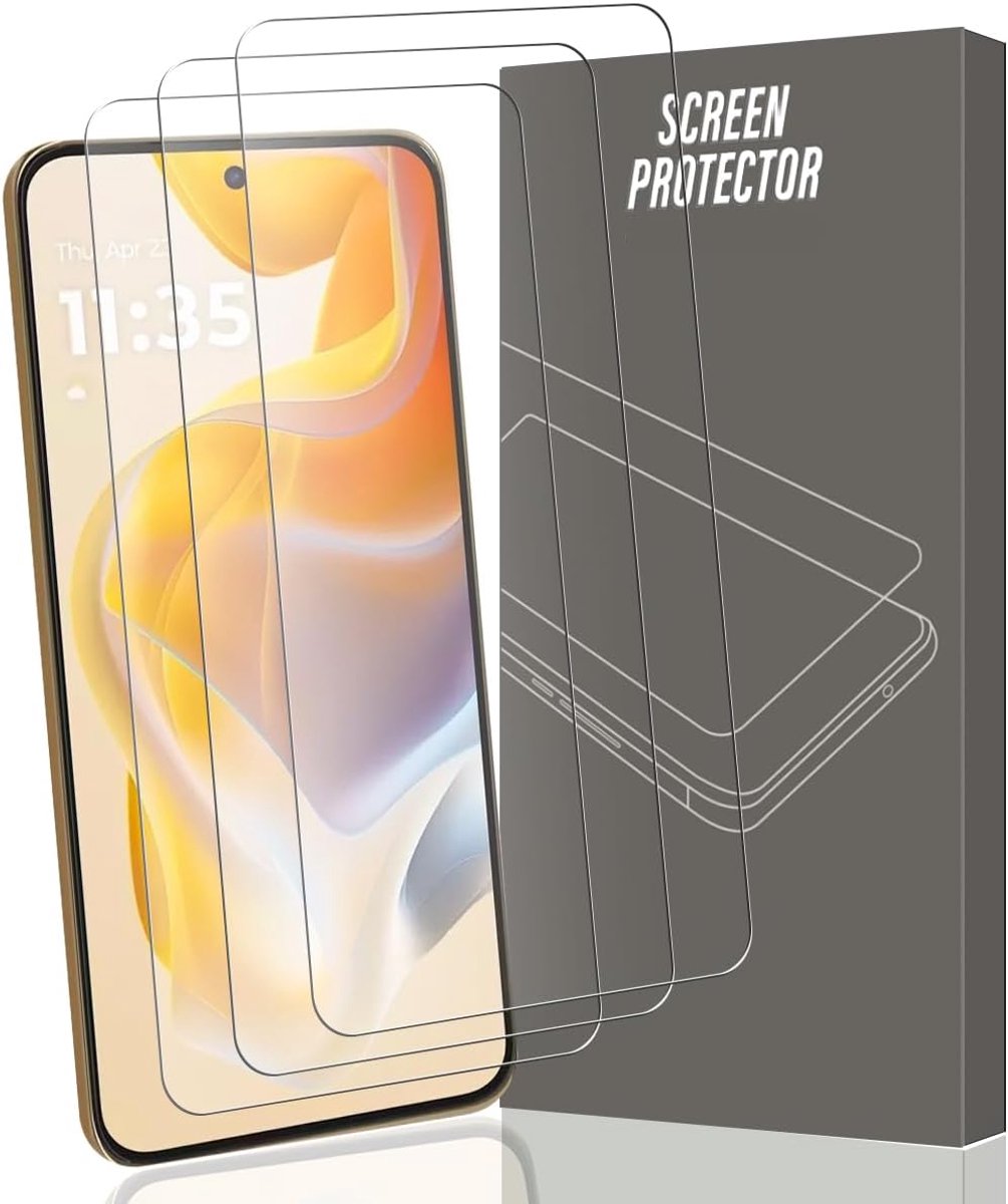 4 stuks, gehard glas voor Motorola Moto Edge 50 Neo, transparante screenprotector van gehard glas, hardheid 9H