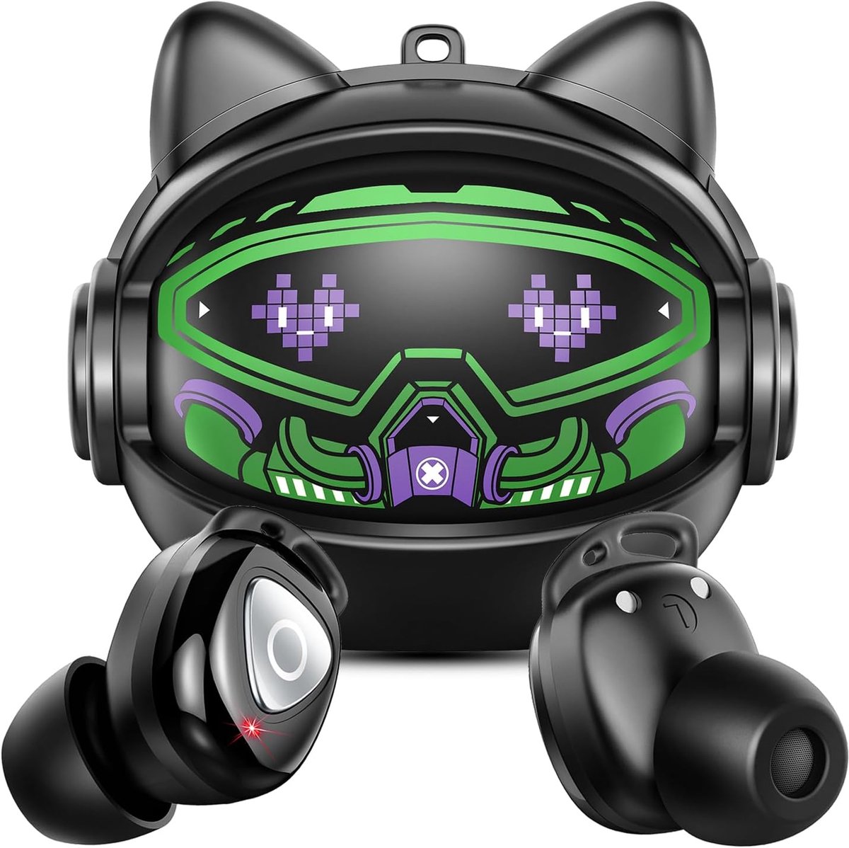Hoofdtelefoon, 2026 in-ear hoofdtelefoon, draadloos, Bluetooth 5.4 met 4 ENC ruisonderdrukkende microfoon, stijlvolle draadloze hoofdtelefoon, 40 uur diepe bas, IP7 waterdichte oordopjes
