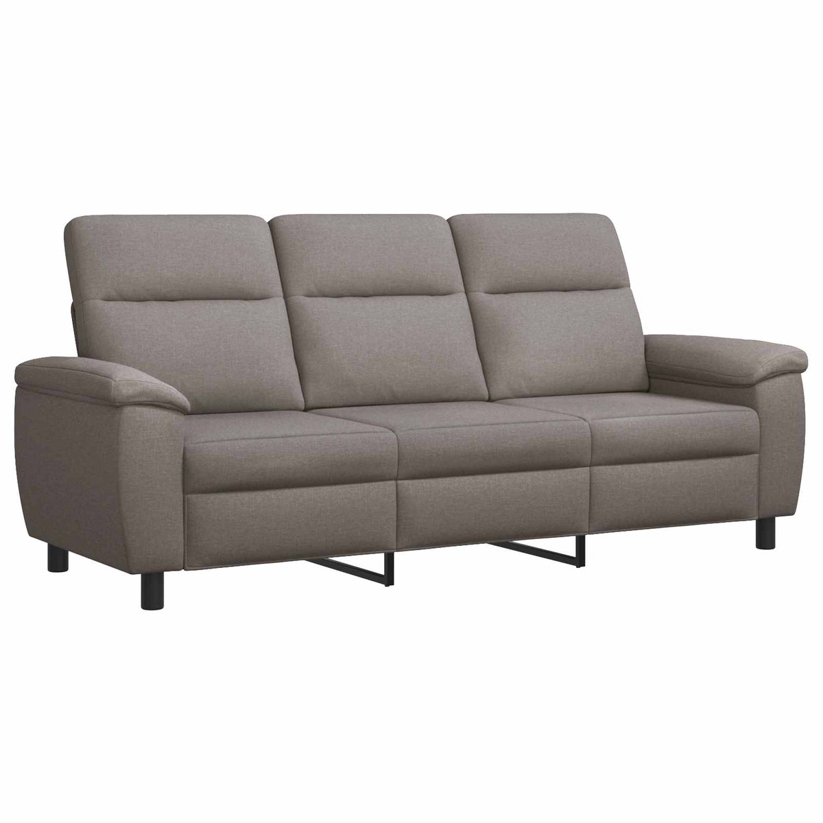 vidaXL Bank - Taupe - 214 - x - 90 - x - 95 - cm - Stof