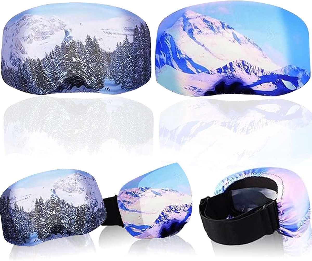 Ski- en Snowboardbril Beschermhoezen - A - Universele Pasvorm - Microvezel - Voor Wintersportliefhebbers