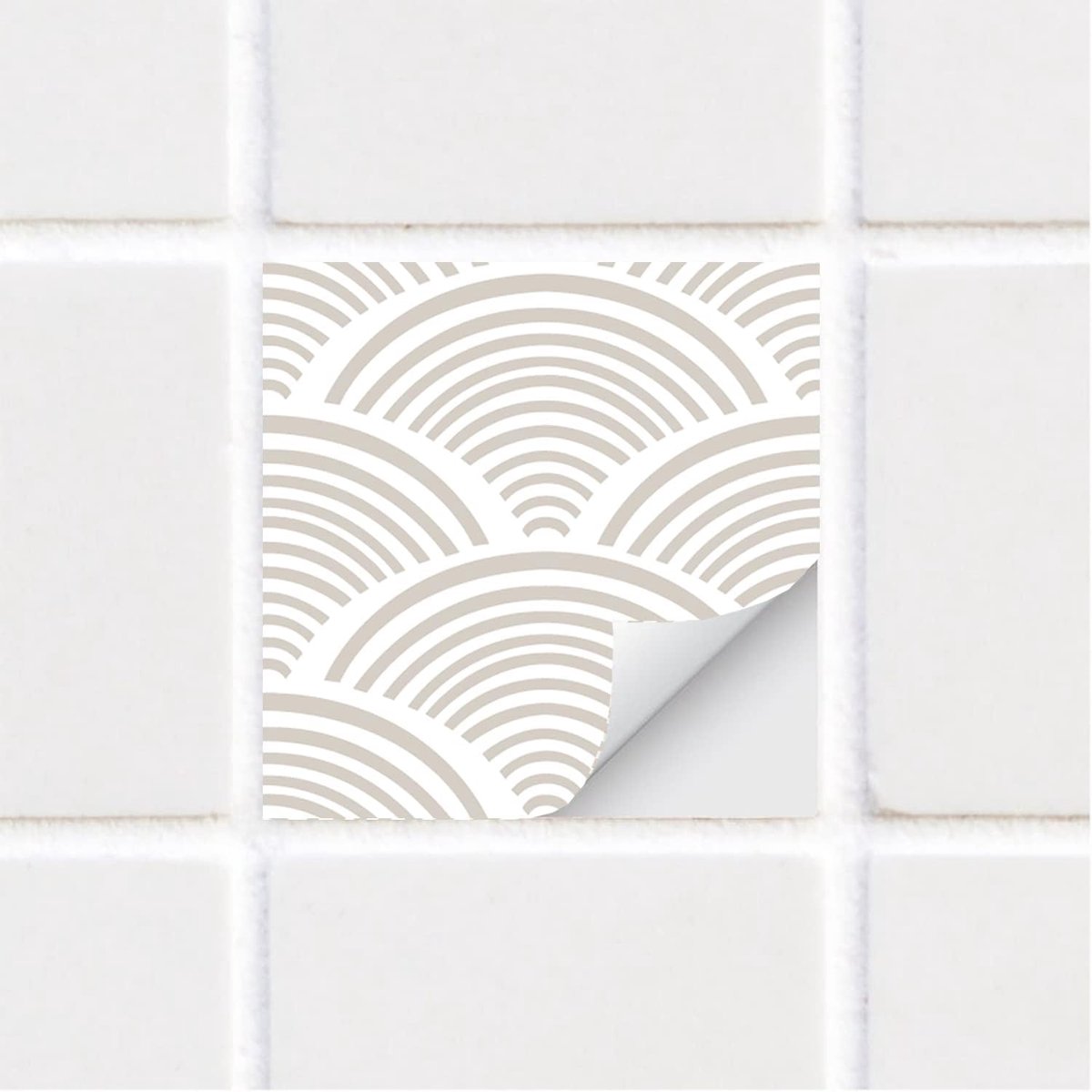 Tegelstickers, afpellen en opplakken, zelfklevende backsplash tegeltransfersticker, geschikt voor keuken, badkamer en woonkamer, in boho-stijl, muursticker, 15 x 15 cm, 25