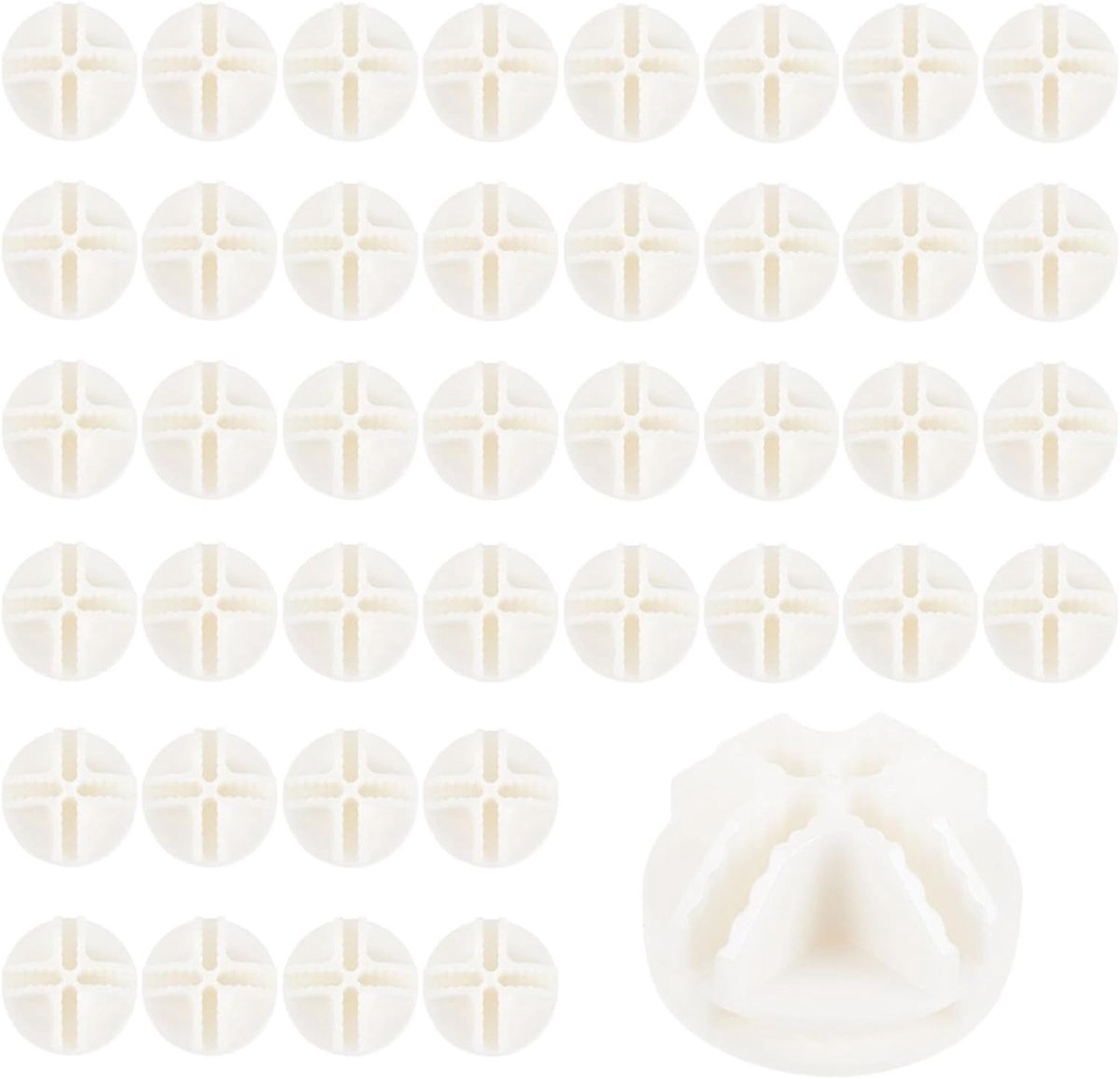 Kubussen, 40 stuks draadkubussen kunststof connectoren voor modulaire kastopslag, voor rekken, modulaire organisatorkast, kubusplanken, wit