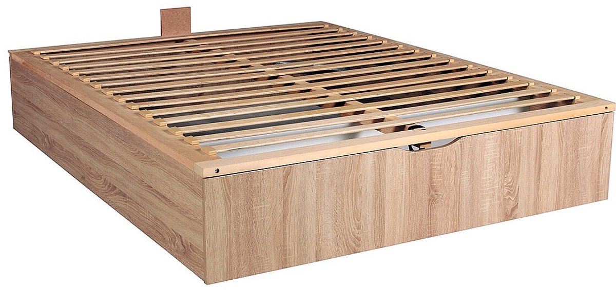Vente-unique Bedbodem met opbergruimte 160 x 200 cm - Natuurlijk licht - van YSMÉE SALITA